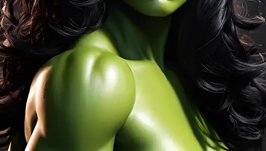 Lustrender Zümrüt Powerhouse Fantezi Ai Art slayt gösterisi