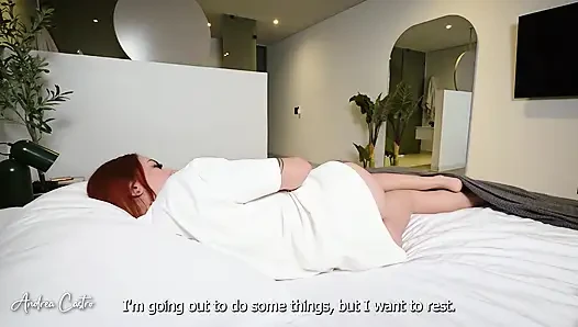 There was no other room available and I ended up getting fucked by my stepbrother without a condom - Andrea Castro