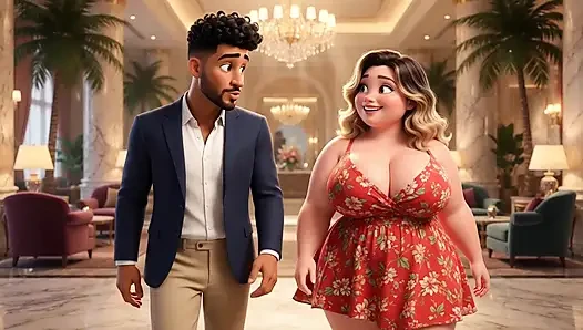 "Curvy Girl Flew For Holiday Sex - She Promised To Return" "Short Film