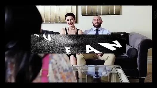 Büyük memeli orta yaşlı seksi kadın Ivy Lebelle çalışanlarının büyük dölünü alıyor