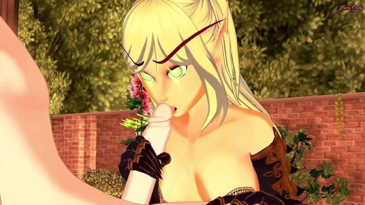 Sevimli elf 69 yapar ve cum dışarı tükürür. warcraft hentai dünyası