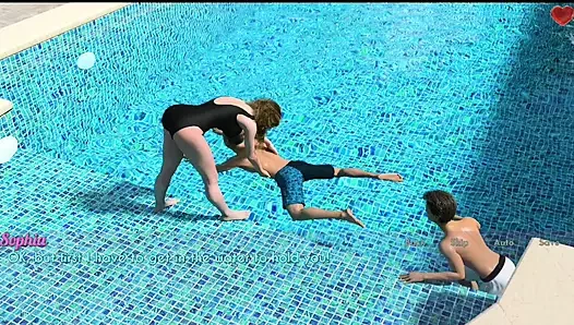 Evli ve üvey anne - bölüm 5 çocuklara yüzmeyi öğretiyor