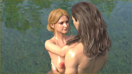 Step Sister Having Fun With Stepbro In The Lake Water