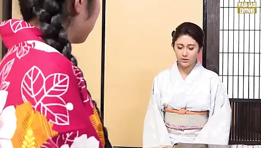 Erotik drama tiyatrosu zarif bir inn fahişesi ile şehvetli bir karşılaşma -sahne.1