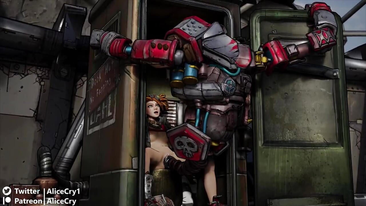 Borderlands 3 gaige sürprizle yakalanıyor ve bir porta potty'de deathtrap tarafından sikiliyor