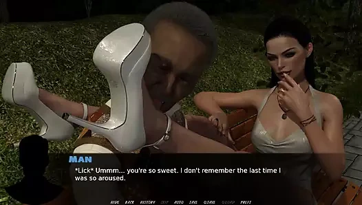 Heyecan verici oyunlar: gavat koca ateşli karısının parkta bankta yaşlı bir adamla parmaklanıp mastürbasyon yaparken izliyor bölüm 37