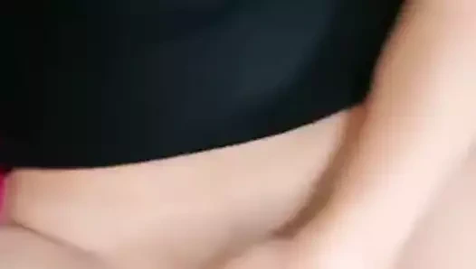 Çinli kız sürtme kedi