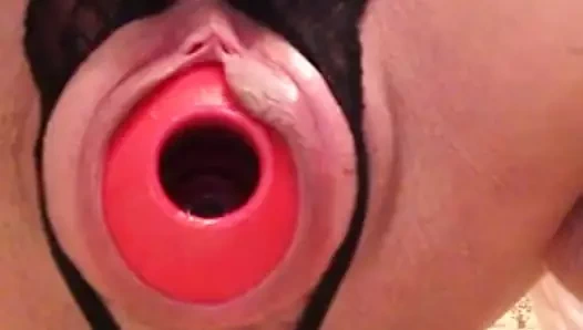 Onun büyük oyuncak ile genç kız