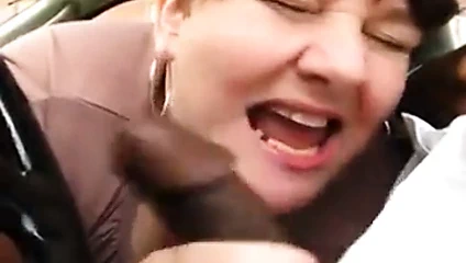 Bbw emmek içinde araba