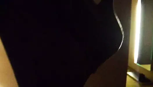 seksi karısı içinde çorap ve topuklu saksocu