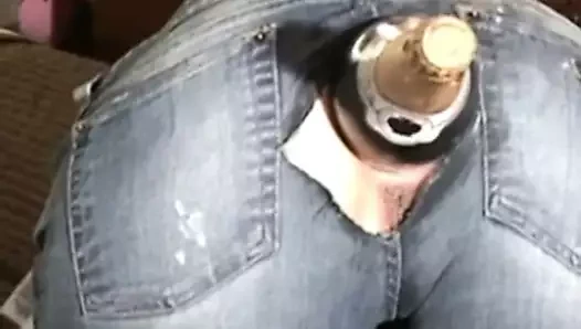 Ass fisting  in jeans