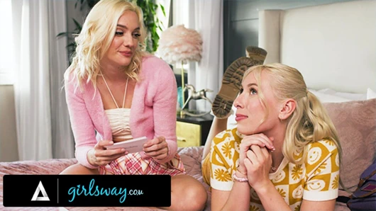 Girlsway - ders çalışma arkadaşları Kenna James ve Kay bilim sınavlarında asmak için takma yarrak ve dildo kullanıyor