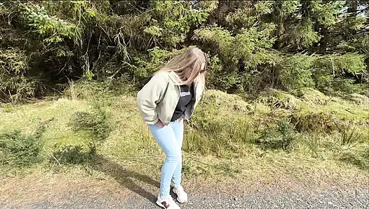 Emergency While Walking on the Public Trail but Had to Wet My Jeans
