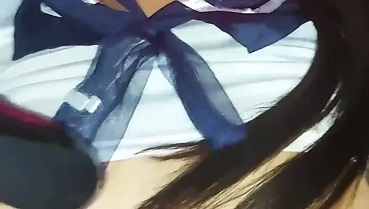 Otaku sürtük video oyunları oynarken sikilmeyi seviyor