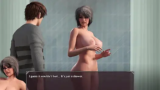 Brother's Wife Teach me How to Take a Shower Together.