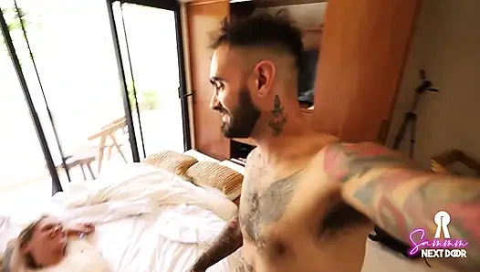 He wakes me up with his ROCK HARD cock