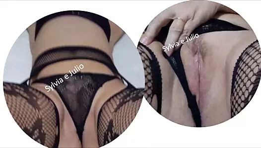 Sylvia estreando lingerie nova