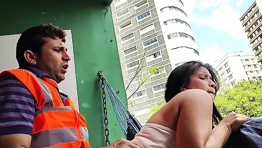 Üvey baba güney pantanal'da hamak içinde üvey kızıyla seks yapıyor