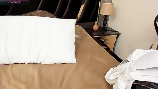 Stepmom alone at home with Dildo heats up and rides her thick cock