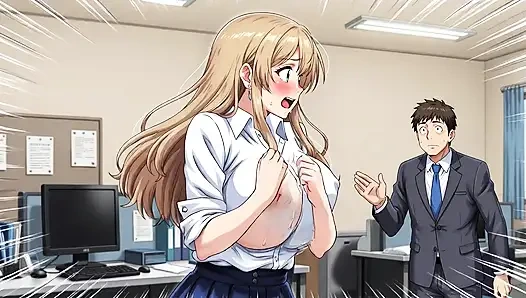 Çeşitli yerlerde çıplak olan büyük memeli bir kadın