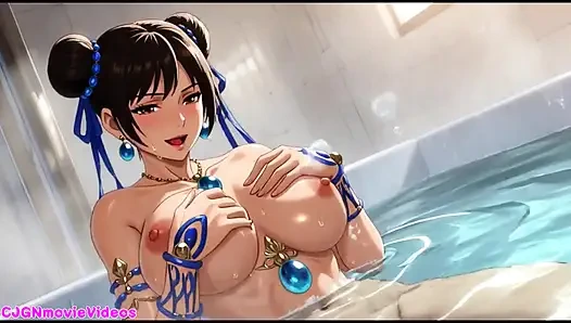 Chun li banyosunda rahatlıyor (ai animasyonu)