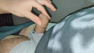 Small cock gets massage from princess!