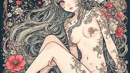 En iyi anime waifu manga kızlarını keşfediyor çarpıcı fotoğraf detayları