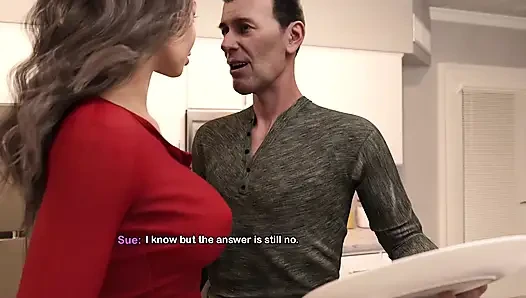 Sürtük rüyam - sahte memeli azgın üvey anne sikilmek için bekliyor
