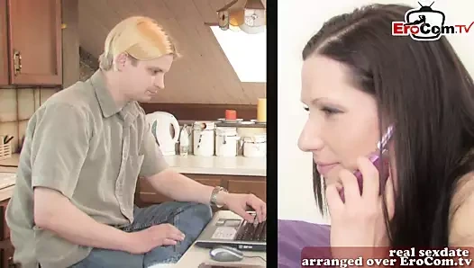 İngiliz amatör çift, küçük memeli genç, seks tarihi