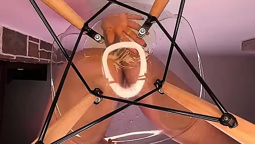 Golden Shower Glasss Sandalye