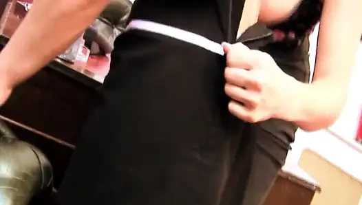Yaramaz lezbiyen ofis sahnesi 4_sexy sarışın lezbiyenler ofislerinden birinde çift dildoyla birbirlerini sikiyor