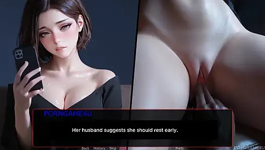 Aldatan ateşli evli kadın: kocasıyla görüntülü görüşme sırasında sevgilisi tarafından sikiliyor - uzaktan yeminler - 1 - kent kode - porno oyunu tarafından 4u