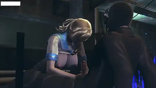 Jinete fantasma y estudiante lujuriosa. Hentai 10