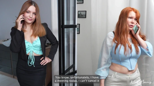 Üvey annem ve öğretmenimle ateşli üçlü seks