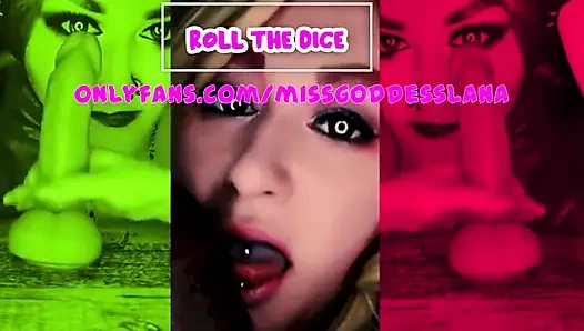 Çevrimiçi oyun benimle zarları atarak dildonuzu em