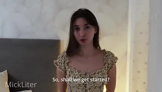 Bu aptal kız arkadaşına bir bahsi kaybetti ve sonunda ona düştü.