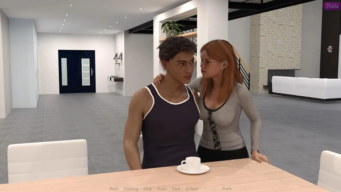 Жена моего сводного брата No9 Дженнифер дала мне утренний поцелуй в мою ягодицу