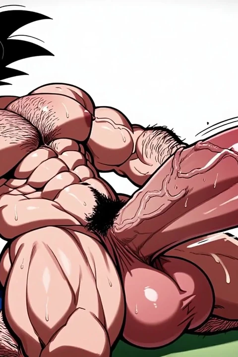 Goku gay buff adam boşalıyor