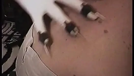 Sexy raven toys with blindfolded boy toy