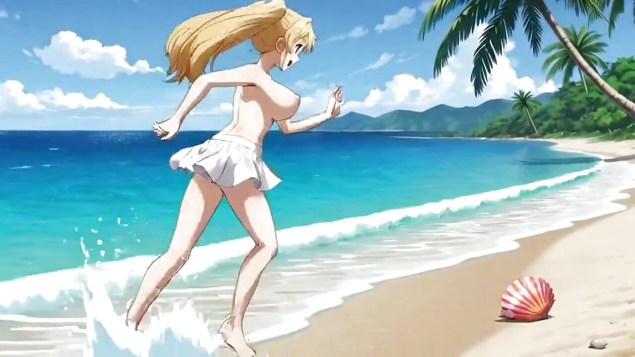 Beach Blonde Blowout: Elsa's Sandy Suck and Fuck Fest