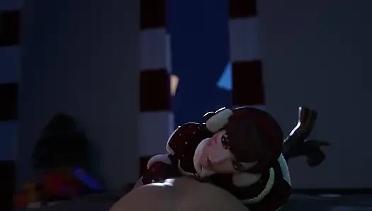 Overwatch - Noel kostümü içindeki dva kovboy kız ses yok