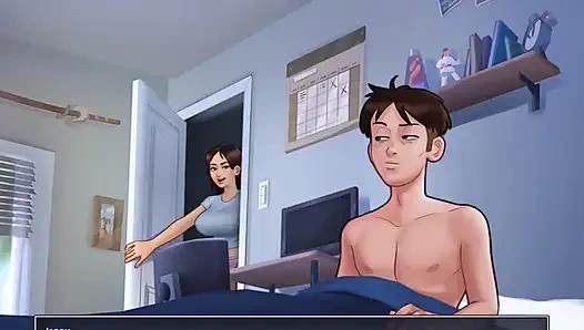 Yaz mevsimi efsanesi: üvey erkek kardeş web kamerası gösterisinde üvey kız kardeşinin amını yiyor bölüm 104