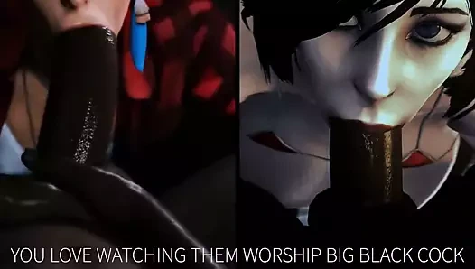 Karartılmış waifu - onları izlemeyi seviyorsunuz