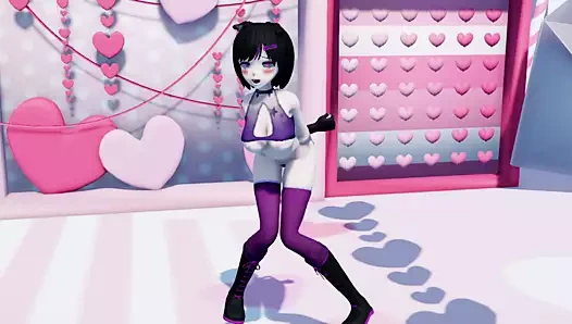 Seksi genç kız bir vibratörden hoşlanır