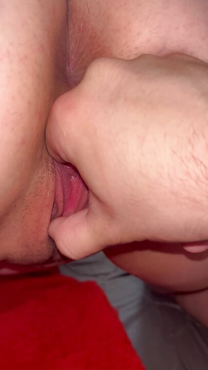 Mutual Pleasure: He jerks off her wet and she takes his