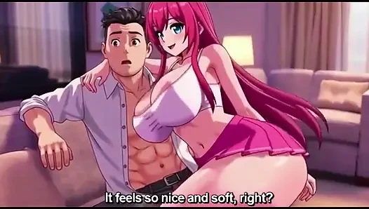 Üvey kız üvey babasını odada tek başına baştan çıkarıyor