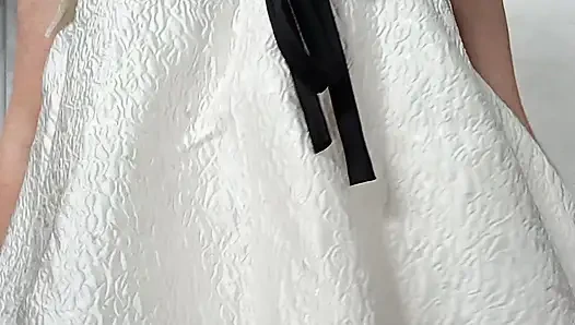 Krem renkli top üst