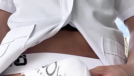 Büyük damarlı yaraklı ateşli pinoy öğrencisi