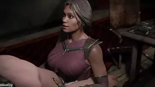 Jade'in göğüsleri büyük bir yarağın etrafında mükemmel bir şekilde zıplıyor