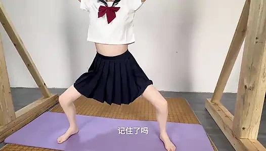 Denizci üniformalı jk+ eğitimi + kırbaçlama